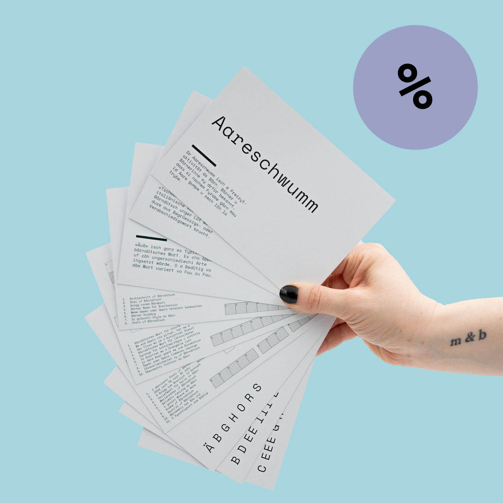 Postkarten Wörter und Rätsel